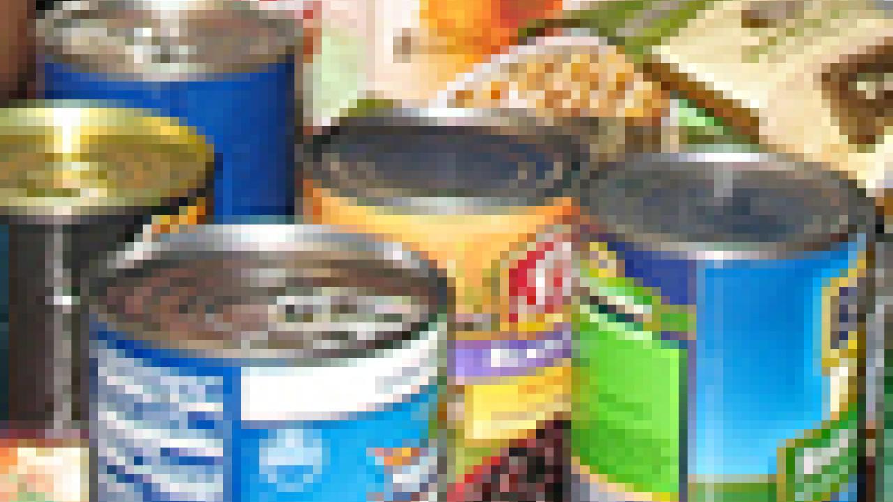 Photo: cans of food