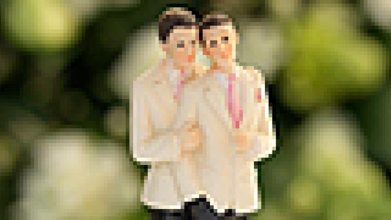 photo: figures of two grooms