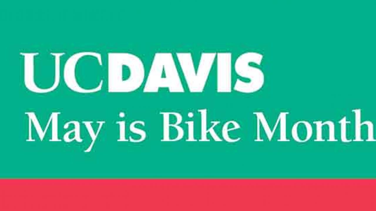 Logo: UC Davis May is Bike Month 2017