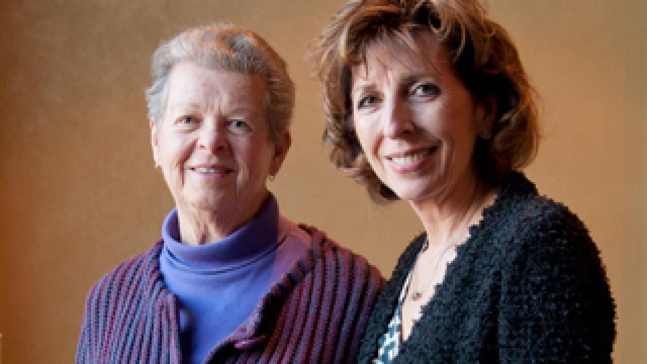 Portrait of Ann E. Pitzer and UC Davis Chancellor LInda P.B. Katehi