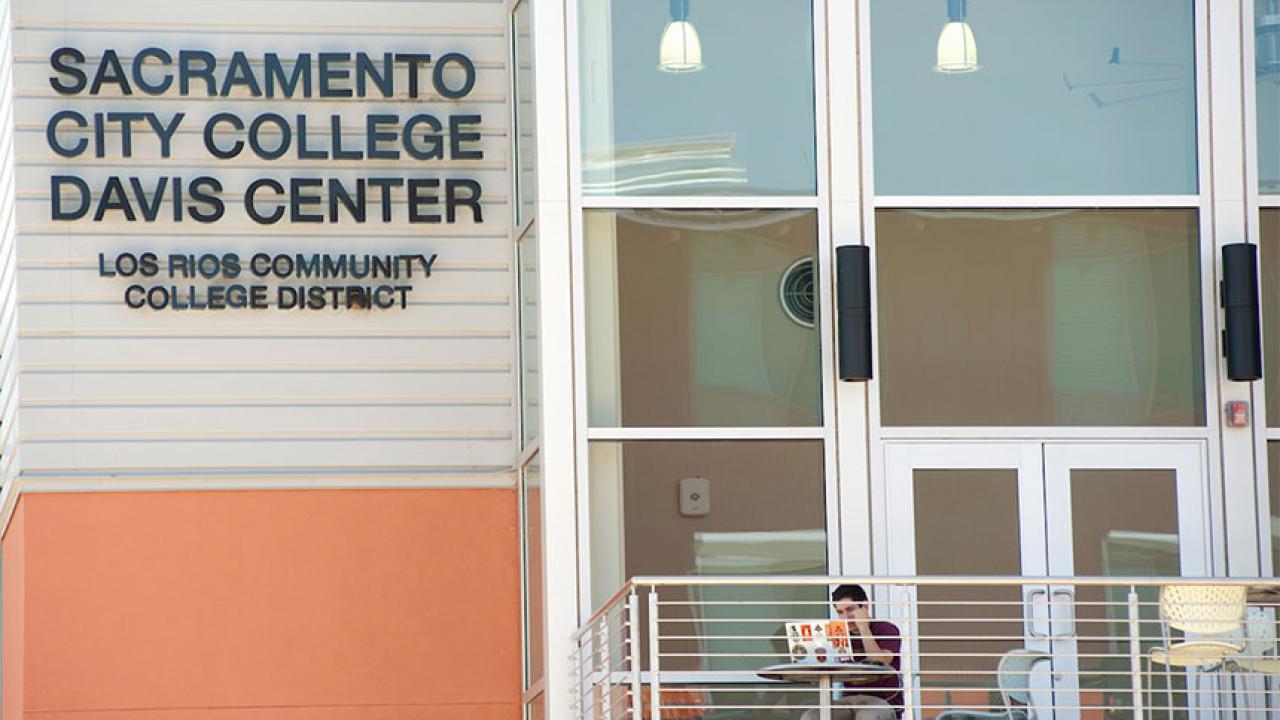 Building with name of Sacramento City College Center