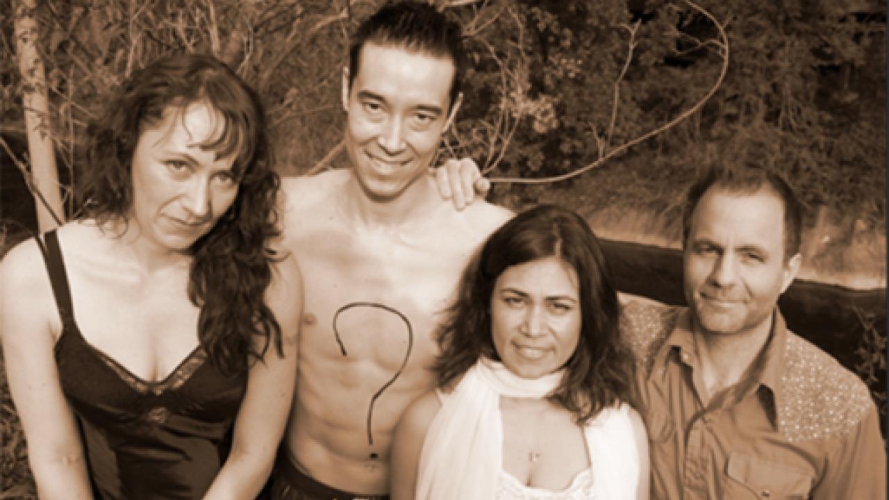 Photo: M.F.A. acting candidates, from left, Susan-Jane Harrison, Bobby August Jr., Maria Candelaria and Aaron Jessup. 