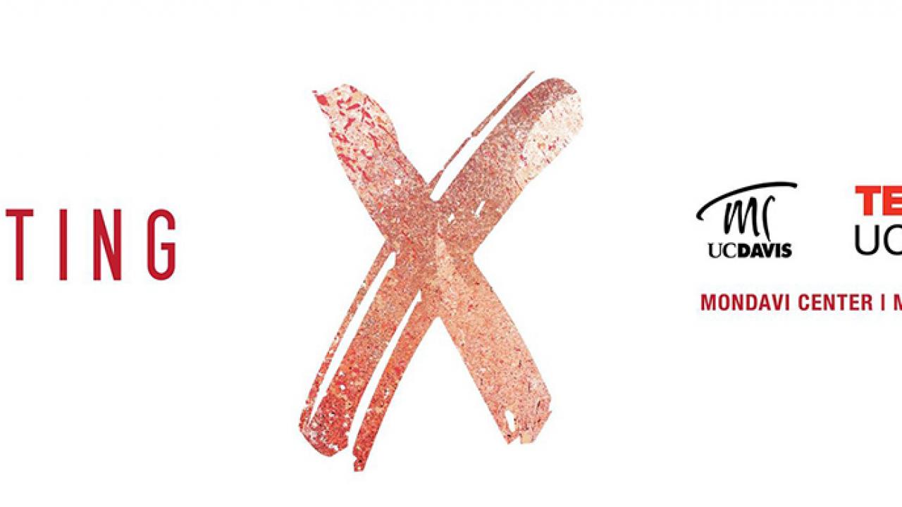 The logo for TEDxUCDavis' conference, Igniting X.