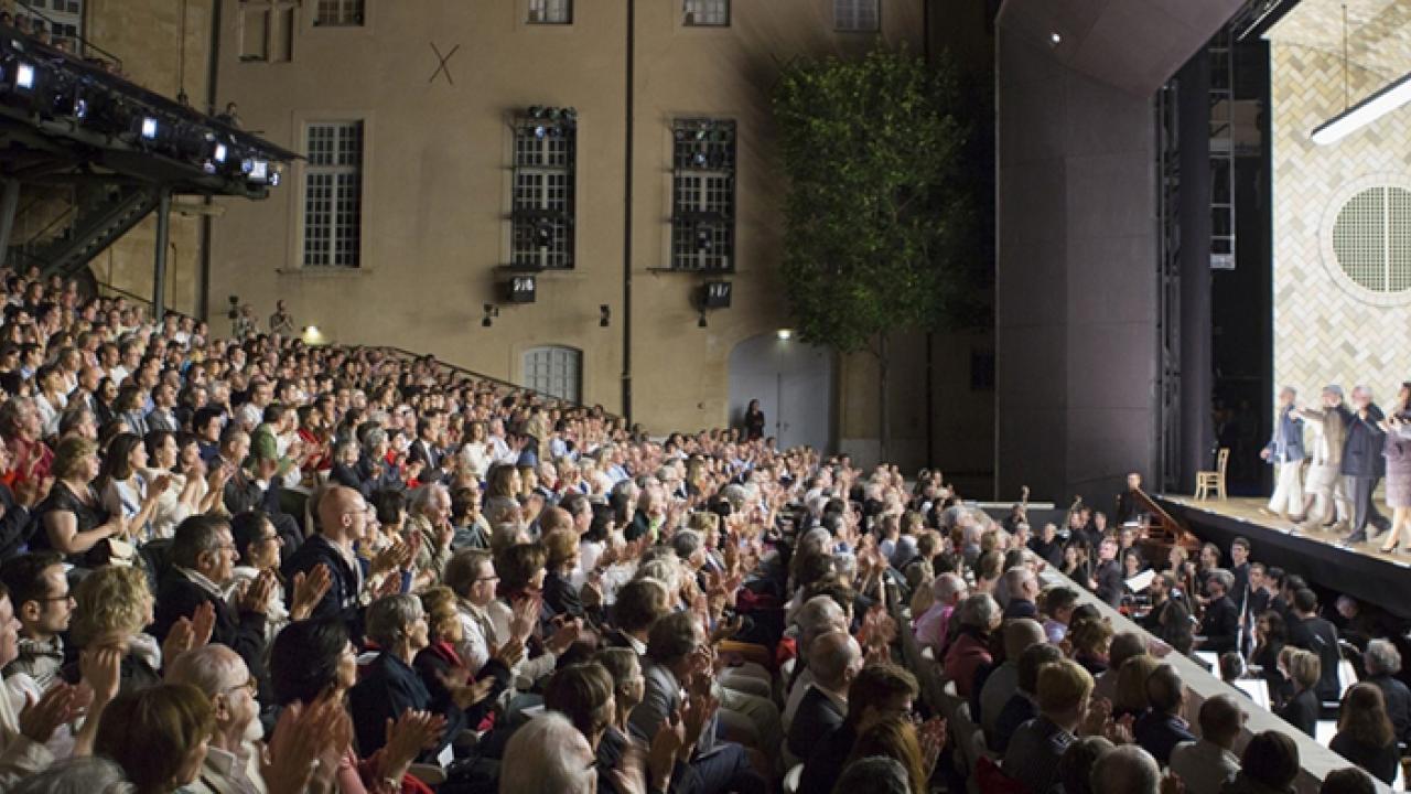 Photo: Open theatre in Aix-en-Provence, France.