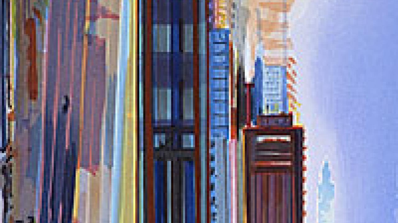 Painting: Wayne Thiebaud's 1987 "Hill Street"