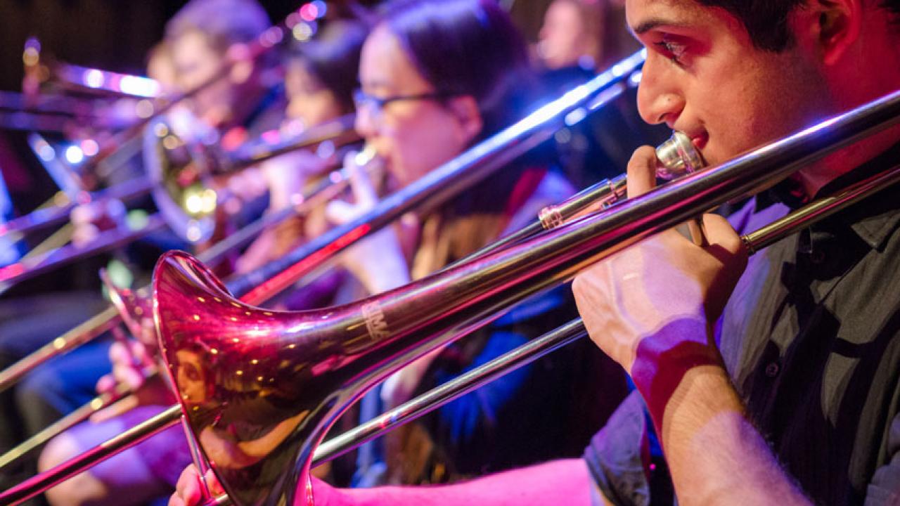 Photo: UC Davis jazz trombonists