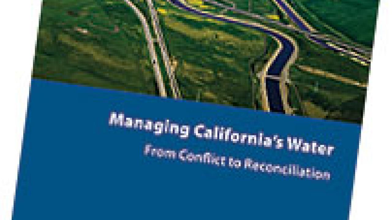 Photo: Book cover for 'Managing California's Water'