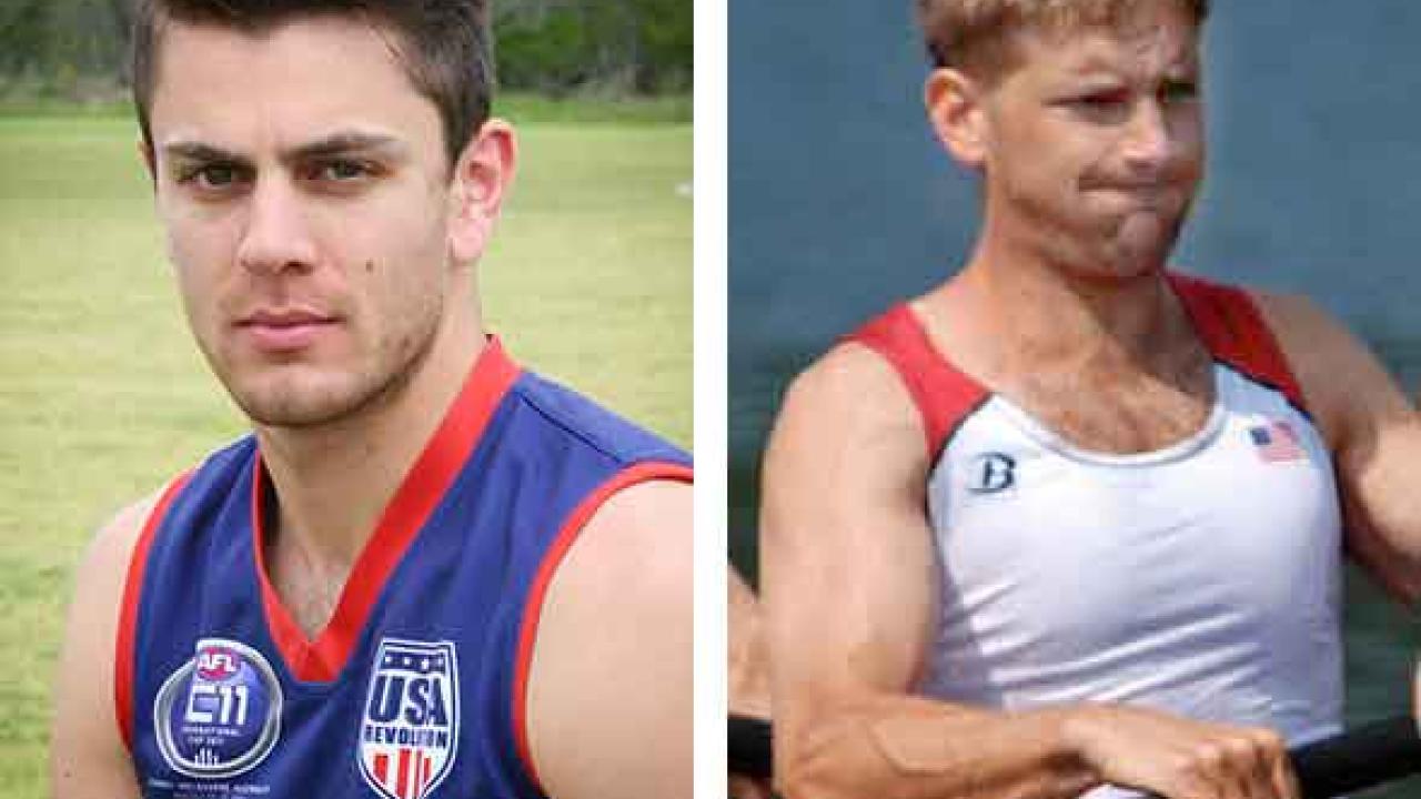 Photos (2): Saleh Tyebjee, official mugshot, in uniform; and Seth Weil, pictured in 2013 world championships