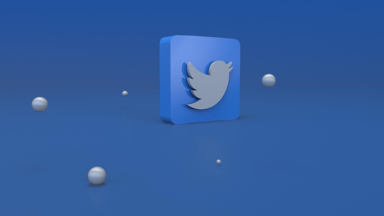 Twitter icon in blue