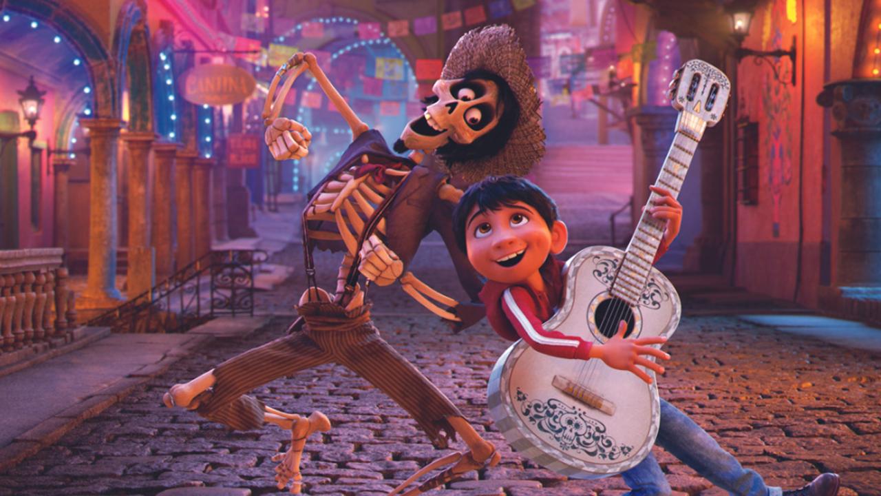 Scene from animated movie "Coco"