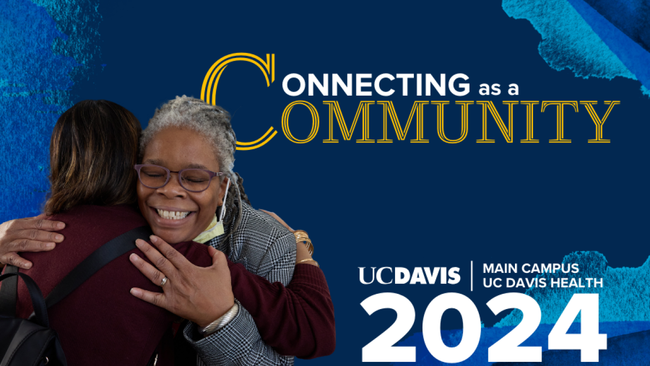 Graphic for UC Davis Principles of Community Week 2024, Connecting as a Community
