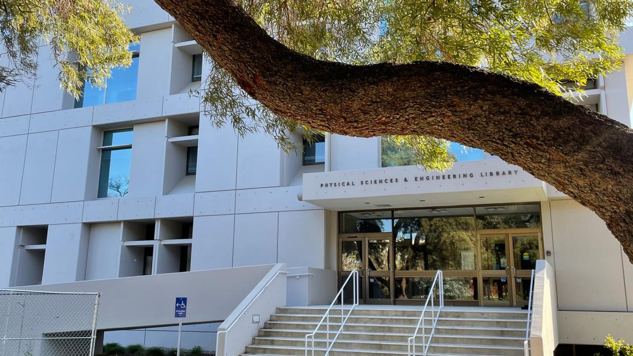 Physical Sciences and Engineering Library building, exterior