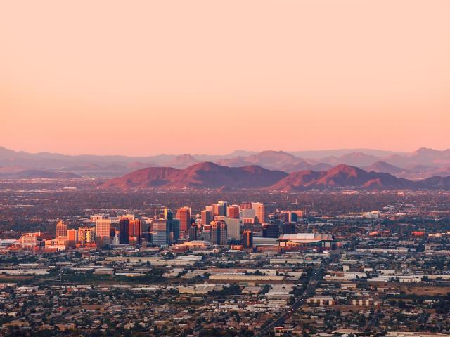 Phoenix, Arizona skyline. 