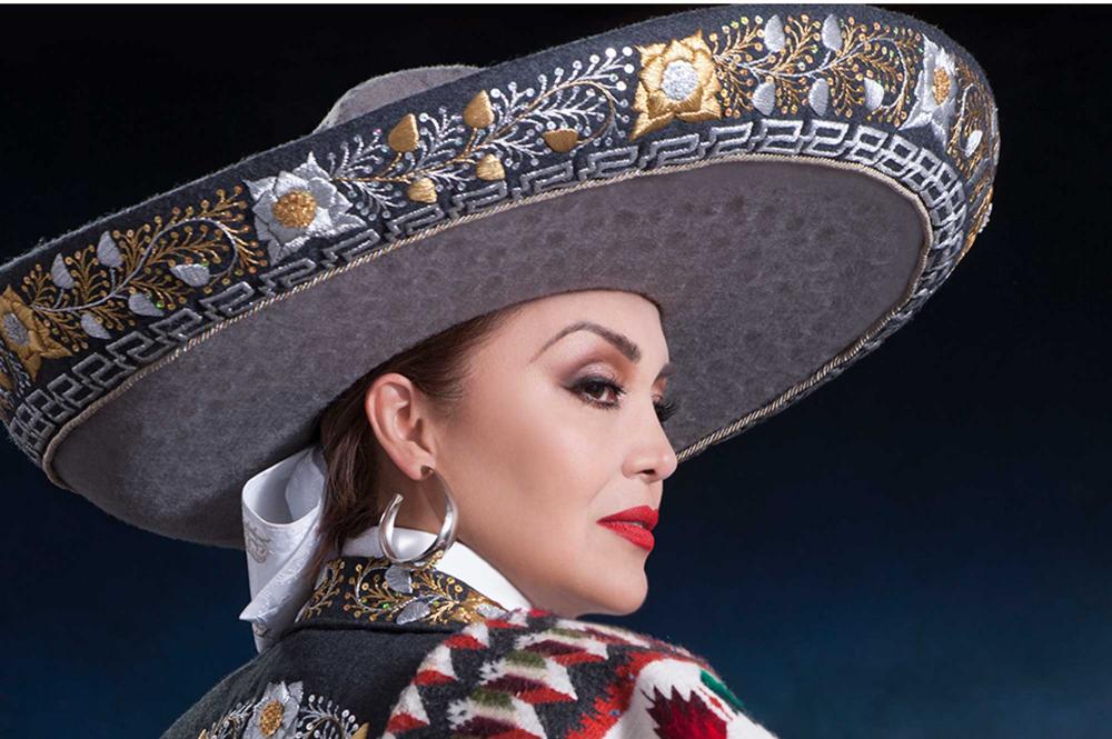 Aida Cuevas, woman in decorative hat and costume, upcoming event at Mondavi Center