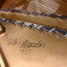 Piano with Marsalis' signature.