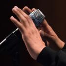 Hands with mic