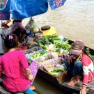 Boat carrying produce 