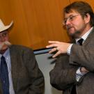 Arizona Sheriff Ralph Ogden and The Devil&rsquo;s Highway author Luis Alberto Urrea.