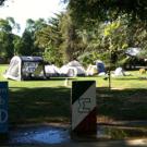 Tents on the north end of the Quad, May 18, 2010.