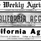 Historic student newspaper flags: The Weekly Agricola and California Aggie (2)
