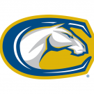Athletics primary logo: horseshoe on side, with mustang inside