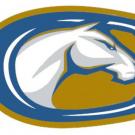 UC Davis athletics logo, mustang in C horseshoe