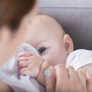 A child is breastfeeding
