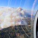 Smoke from Camp Fire, as seen from helicopter