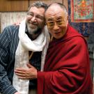 Clifford Saron and The Dalai Lama in 2009.