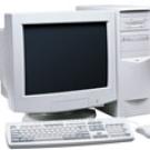 picture of computer with tower, monitor, keyboard and mouse