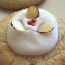 Photo: Almond Poinsettia cookie