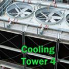 Photo illustration: Cooling tower with "Cooling Tower 4" label