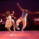 Dorrance Dance troupe on stage