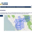 Screen shot of UC Davis Front Door website's Community Information page