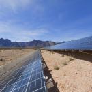 Solar panels in Mojave Desert