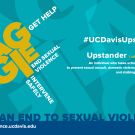 Graphic: LCD banner for @UCDavisUpstander campaign
