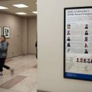 Photo: Chancellor's STAR Awards poster, on wall in Mrak Hall lobby