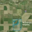 Photo: aerial map with property outlined in blue