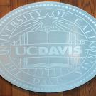 It is popular for students to have their pictures taken by the official UC Davis Seal in the Memorial Union.
