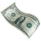 Photo: crumpled dollar bill