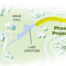 Map: Phase 1 (east end), Arboretum Waterway improvement project