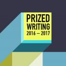 Prized Writing 2016-2017 cover, geometric pattern