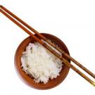 Photo: bowl of rice with chopsticks