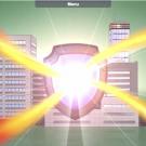 Video grab: Cyberattack rays hit shield.