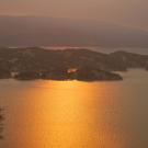 Lake Berryessa at sunset.