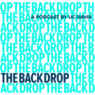 Cover art for the The Backdrop podcast showing the words "The Backdrop" repeated in two shades of green.