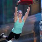 Anna Shumaker competes during an episode of American Ninja Warrior.