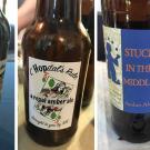 Some of the beers entered in the competition.