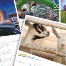 Collage of 2018 UC Davis calendars.