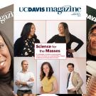 Three UC Davis Magazine covers